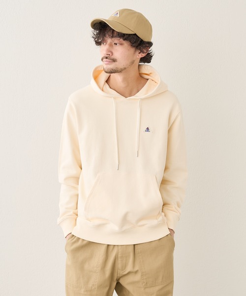 GEVACO（ゲバコ）の「【GEVACO / ゲバコ】オープンエンド裏毛スウェットパーカー（パーカー・メンズ・アイボリー/グレー/ネイビー/サックスブルー・S/M/L）」の5枚目の写真