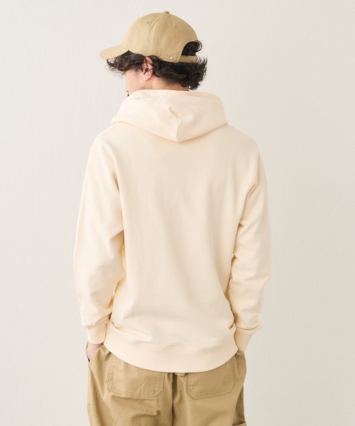 GEVACO（ゲバコ）の「【GEVACO / ゲバコ】オープンエンド裏毛スウェットパーカー（パーカー・メンズ・アイボリー/グレー/ネイビー/サックスブルー・S/M/L）」の7枚目の写真