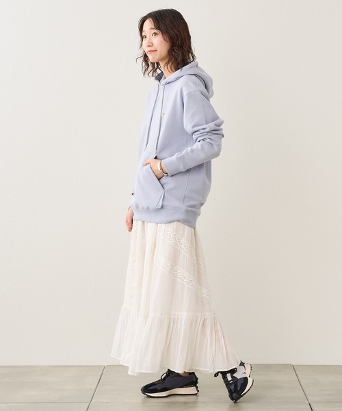 GEVACO（ゲバコ）の「【GEVACO / ゲバコ】オープンエンド裏毛スウェットパーカー（パーカー・メンズ・アイボリー/グレー/ネイビー/サックスブルー・S/M/L）」の15枚目の写真