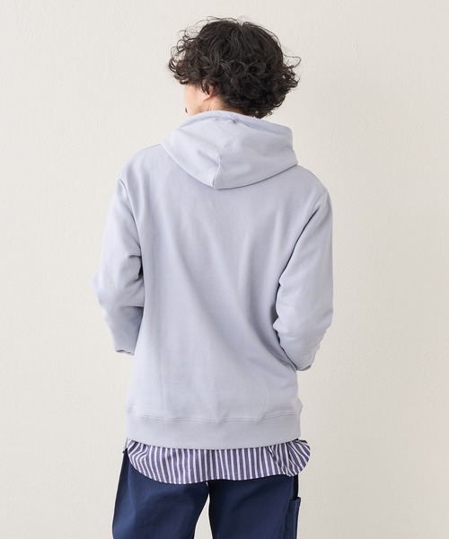 GEVACO(ゲバコ)の「【GEVACO / ゲバコ】オープンエンド裏毛スウェットパーカー(パーカー・メンズ・アイボリー/グレー/ネイビー/サックスブルー・S/M/L)」の19枚目の写真