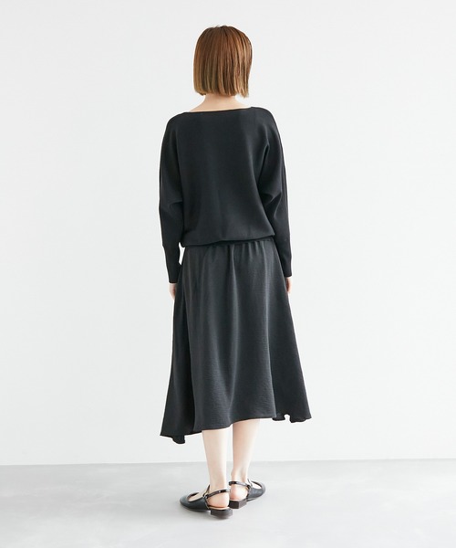 ROPE' PICNIC（ロペピクニック）の「ドッキングドルマンニットワンピース（ワンピース・レディース・イエロー/ライトグリーン/グレー/ブラック・40/38）」の16枚目の写真