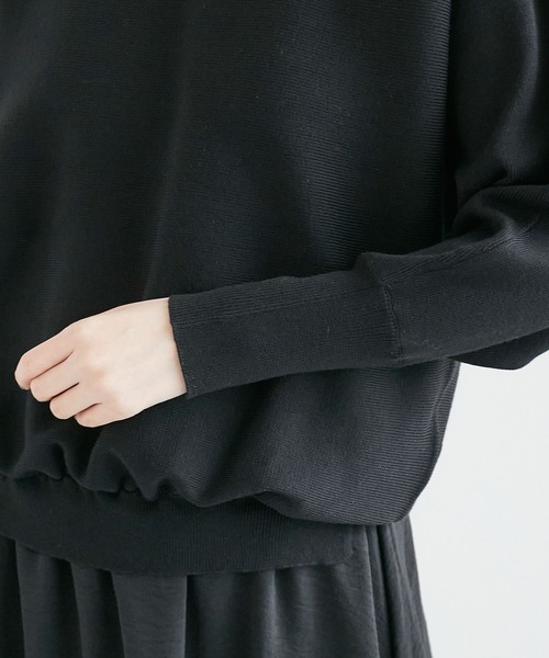 ROPE' PICNIC（ロペピクニック）の「ドッキングドルマンニットワンピース（ワンピース・レディース・イエロー/ライトグリーン/グレー/ブラック・40/38）」の18枚目の写真