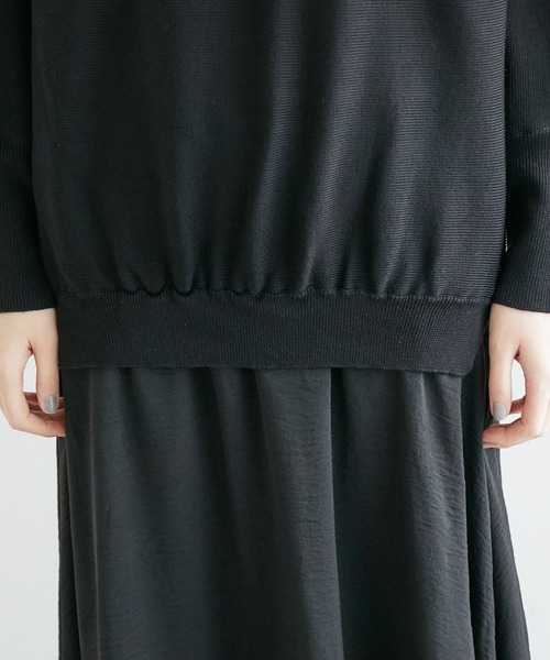 ROPE' PICNIC（ロペピクニック）の「ドッキングドルマンニットワンピース（ワンピース・レディース・イエロー/ライトグリーン/グレー/ブラック・40/38）」の20枚目の写真