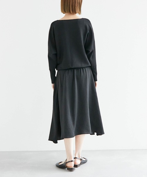 ROPE' PICNIC（ロペピクニック）の「ドッキングドルマンニットワンピース（ワンピース・レディース・イエロー/ライトグリーン/グレー/ブラック・40/38）」の6枚目の写真