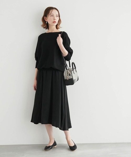 ROPE' PICNIC（ロペピクニック）の「ドッキングドルマンニットワンピース（ワンピース・レディース・イエロー/ライトグリーン/グレー/ブラック・40/38）」の12枚目の写真