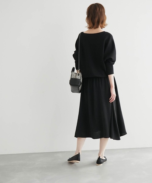 ROPE' PICNIC（ロペピクニック）の「ドッキングドルマンニットワンピース（ワンピース・レディース・イエロー/ライトグリーン/グレー/ブラック・40/38）」の14枚目の写真