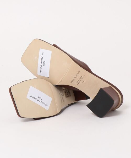 FABIO RUSCONI（ファビオルスコーニ）の「【FABIO RUSCONI】チャンキーヒールミュールサンダル(F22003)（サンダル・レディース・ブラック/ブラウン・38/35/36/37）」の3枚目の写真
