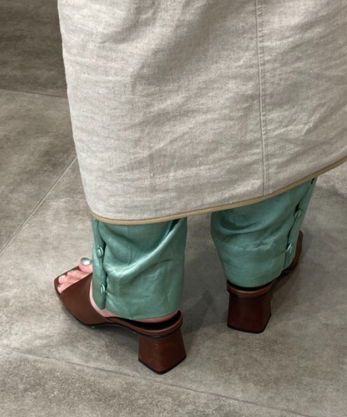 FABIO RUSCONI（ファビオルスコーニ）の「【FABIO RUSCONI】チャンキーヒールミュールサンダル(F22003)（サンダル・レディース・ブラック/ブラウン・38/35/36/37）」の7枚目の写真