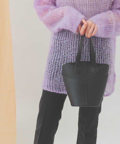 RODE SKO(ロデスコ)の「2WAYバケツショルダーバッグ(ショルダーバッグ・レディース・オフホワイト/グレー系その他/ブラック・ONE)」の3枚目の写真