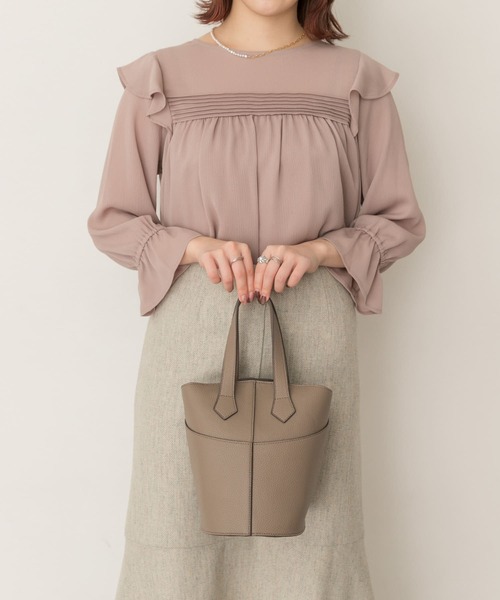 RODE SKO(ロデスコ)の「2WAYバケツショルダーバッグ(ショルダーバッグ・レディース・オフホワイト/グレー系その他/ブラック・ONE)」の19枚目の写真