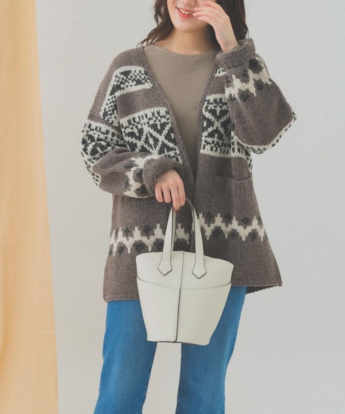 RODE SKO(ロデスコ)の「2WAYバケツショルダーバッグ(ショルダーバッグ・レディース・オフホワイト/グレー系その他/ブラック・ONE)」の15枚目の写真