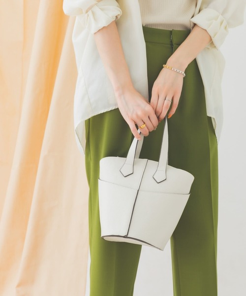 RODE SKO(ロデスコ)の「2WAYバケツショルダーバッグ(ショルダーバッグ・レディース・オフホワイト/グレー系その他/ブラック・ONE)」の10枚目の写真