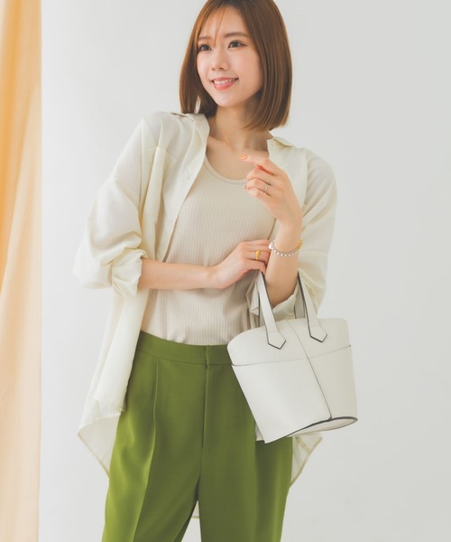 RODE SKO(ロデスコ)の「2WAYバケツショルダーバッグ(ショルダーバッグ・レディース・オフホワイト/グレー系その他/ブラック・ONE)」の6枚目の写真