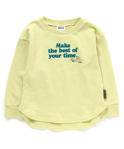 BREEZE（ブリーズ）の「/カラフル　4柄モチーフTシャツ（Tシャツ/カットソー・キッズ・ライム/アイボリー/ピンク/サックスブルー・100/110/90/130/140/120/80）」の3枚目の写真