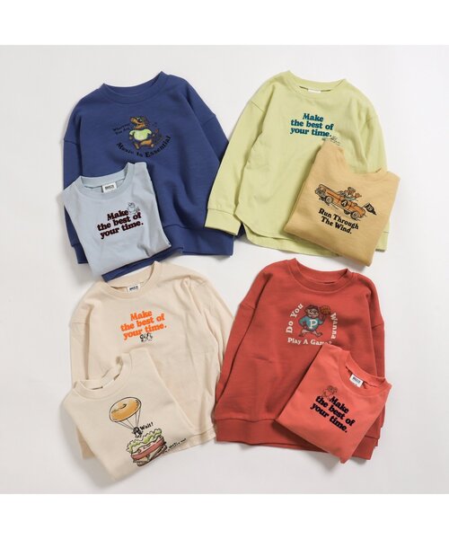 BREEZE（ブリーズ）の「/カラフル　4柄モチーフTシャツ（Tシャツ/カットソー・キッズ・ライム/アイボリー/ピンク/サックスブルー・100/110/90/130/140/120/80）」の6枚目の写真