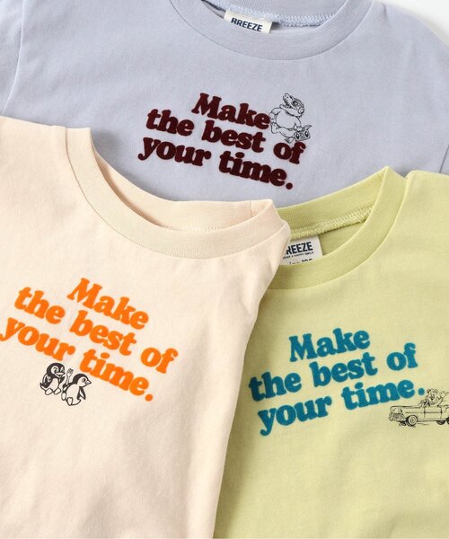 BREEZE（ブリーズ）の「/カラフル　4柄モチーフTシャツ（Tシャツ/カットソー・キッズ・ライム/アイボリー/ピンク/サックスブルー・100/110/90/130/140/120/80）」の8枚目の写真