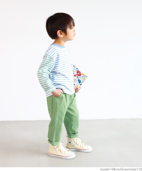 coca(coca)(コカ)の「キッズ カツラギパンツ(その他パンツ・キッズ・ブルー/グリーン/ブラック・100/110/120/130)」の13枚目の写真