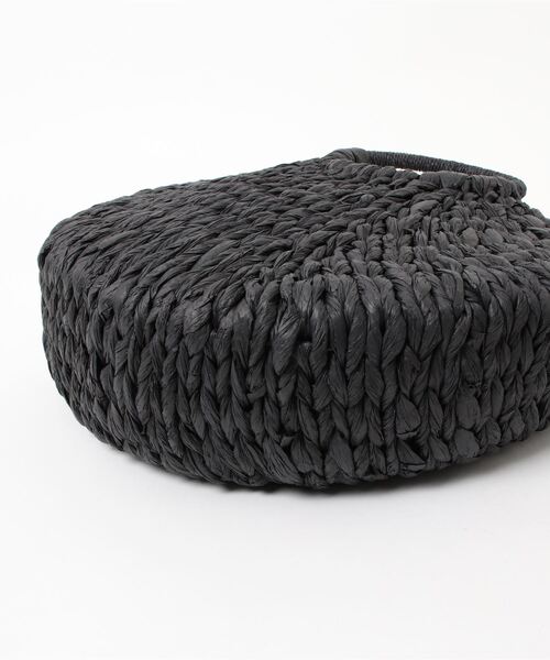 florist（フローリスト）の「セミサークル型ハンドカゴバッグ/ハンドバッグ（かごバッグ・レディース・オフホワイト/ブラック×ホワイト/ブラック/ベージュ・FREE）」の10枚目の写真