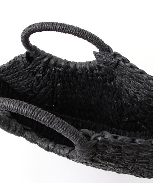 florist（フローリスト）の「セミサークル型ハンドカゴバッグ/ハンドバッグ（かごバッグ・レディース・オフホワイト/ブラック×ホワイト/ブラック/ベージュ・FREE）」の8枚目の写真