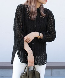 THE SHINZONE | THE SHINZONE/シンゾーン　ジャガードレースシャツ　JACQUARD LACE SHIRT(シャツ/ブラウス)