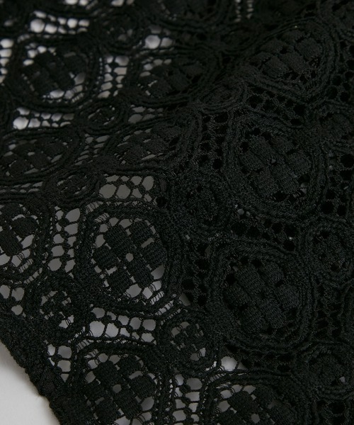 THE SHINZONE（ザ　シンゾーン）の「THE SHINZONE/シンゾーン　ジャガードレースシャツ　JACQUARD LACE SHIRT（シャツ/ブラウス・レディース・ブラック/ナチュラル・FREE）」の12枚目の写真