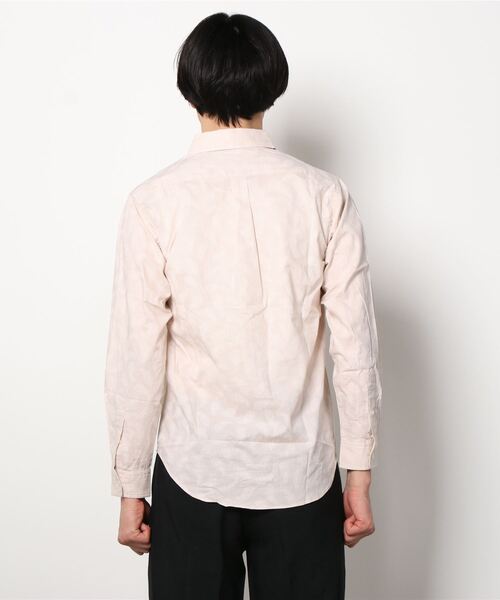 TRAP/U (トラップユー)の「日本製 made in JAPAN 総柄 ジャガードペイズリー柄 レギュラーカラー シャツ(シャツ/ブラウス・メンズ・ホワイト/ライトピンク/ブラック・L/M)」の11枚目の写真