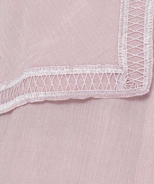 mysty woman（ミスティウーマン）の「襟セットレイヤードチュニック 274587（シャツ/ブラウス・レディース・ブラック/オフホワイト/ピンクベージュ・FREE）」の11枚目の写真