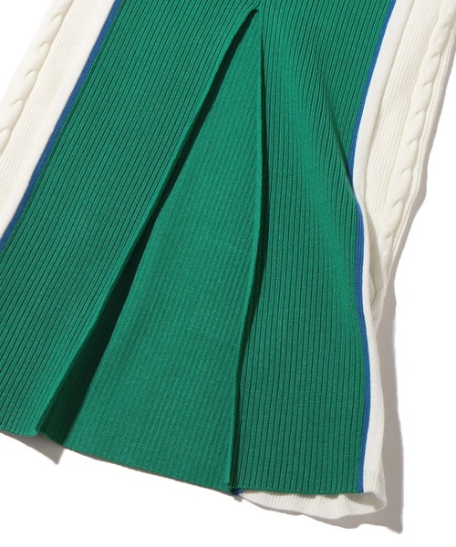 atmos pink(アトモスピンク)の「atmos pink マルチカラーロングワンピ(ワンピース・レディース・グレー/グリーン・FREE)」の6枚目の写真