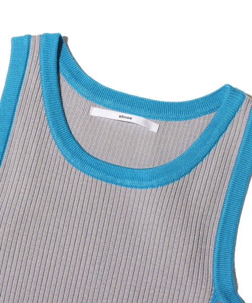 atmos pink(アトモスピンク)の「atmos pink マルチカラーロングワンピ(ワンピース・レディース・グレー/グリーン・FREE)」の9枚目の写真