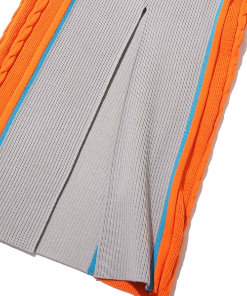 atmos pink(アトモスピンク)の「atmos pink マルチカラーロングワンピ(ワンピース・レディース・グレー/グリーン・FREE)」の11枚目の写真