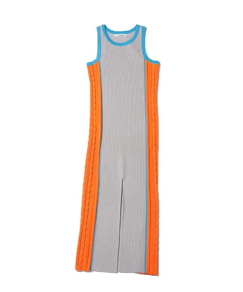 atmos pink(アトモスピンク)の「atmos pink マルチカラーロングワンピ(ワンピース・レディース・グレー/グリーン・FREE)」の15枚目の写真