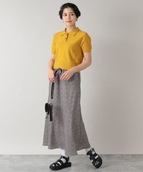 RAGEBLUE（レイジブルー）の「ブークレポロニット/273448（ポロシャツ・レディース・ブルー/イエロー/ピンク・FREE）」の5枚目の写真