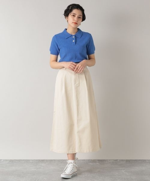 RAGEBLUE（レイジブルー）の「ブークレポロニット/273448（ポロシャツ・レディース・ブルー/イエロー/ピンク・FREE）」の8枚目の写真