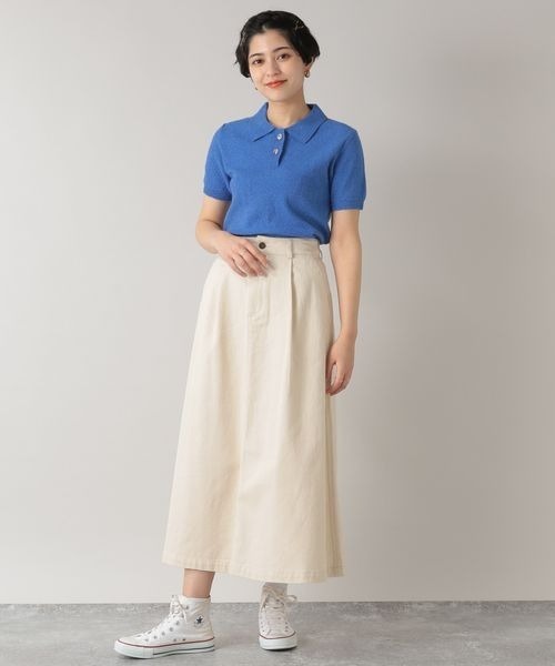 RAGEBLUE（レイジブルー）の「ブークレポロニット/273448（ポロシャツ・レディース・ブルー/イエロー/ピンク・FREE）」の9枚目の写真