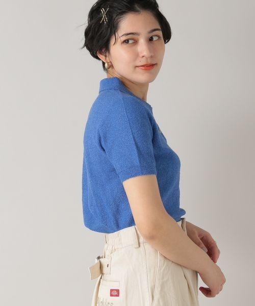 RAGEBLUE（レイジブルー）の「ブークレポロニット/273448（ポロシャツ・レディース・ブルー/イエロー/ピンク・FREE）」の10枚目の写真