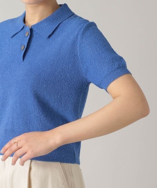 RAGEBLUE（レイジブルー）の「ブークレポロニット/273448（ポロシャツ・レディース・ブルー/イエロー/ピンク・FREE）」の14枚目の写真