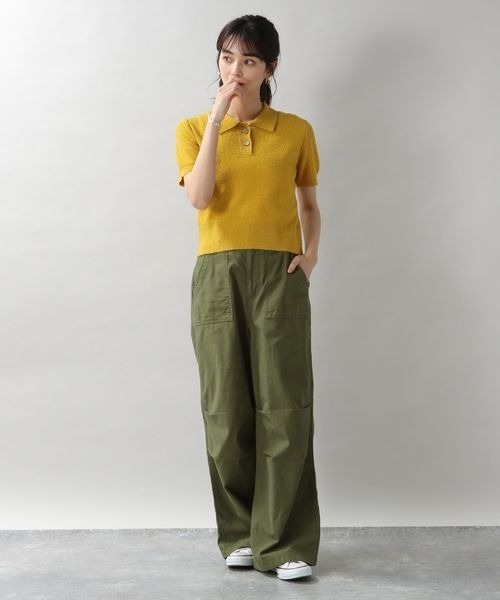 RAGEBLUE（レイジブルー）の「ブークレポロニット/273448（ポロシャツ・レディース・ブルー/イエロー/ピンク・FREE）」の21枚目の写真