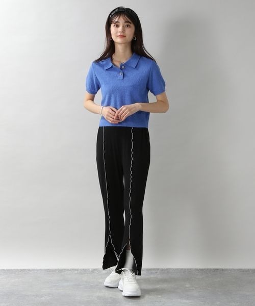 RAGEBLUE（レイジブルー）の「ブークレポロニット/273448（ポロシャツ・レディース・ブルー/イエロー/ピンク・FREE）」の20枚目の写真