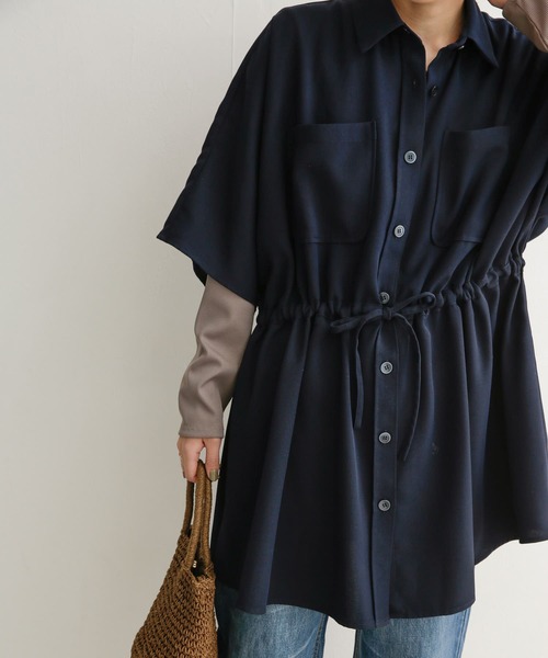 URBAN RESEARCH DOORS(アーバンリサーチドアーズ)の「ツイルドロストオーバーシャツ(シャツ/ブラウス・レディース・ネイビー/ブラウン・1)」の17枚目の写真