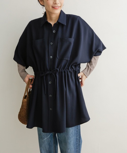 URBAN RESEARCH DOORS(アーバンリサーチドアーズ)の「ツイルドロストオーバーシャツ(シャツ/ブラウス・レディース・ネイビー/ブラウン・1)」の20枚目の写真