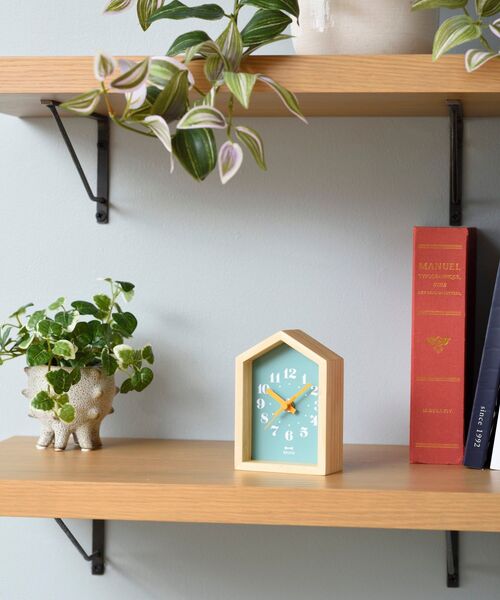 BRUNO（ブルーノ）の「ミニウッドハウスクロック（置時計・レディース・ピンク/グリーン・ﾌﾘ-）」の7枚目の写真