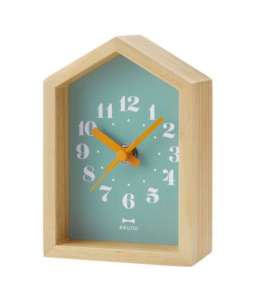 BRUNO（ブルーノ）の「ミニウッドハウスクロック（置時計・レディース・ピンク/グリーン・ﾌﾘ-）」の9枚目の写真
