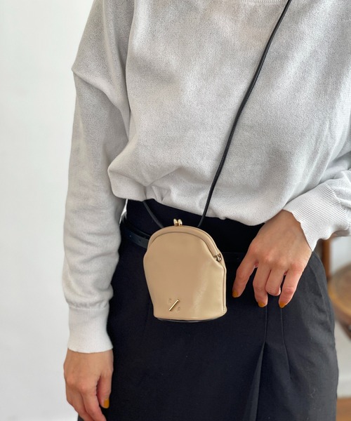 R/b nestle to BEAURE（アールビー）の「Rb ２tone ガマ口 mini Shoulder（ショルダーバッグ・レディース・ブラウン/アイボリー/ブラック/ベージュ・FREE）」の13枚目の写真