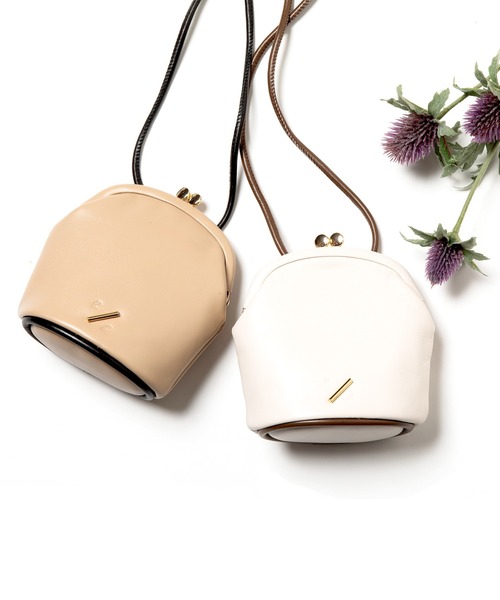 R/b nestle to BEAURE（アールビー）の「Rb ２tone ガマ口 mini Shoulder（ショルダーバッグ・レディース・ブラウン/アイボリー/ブラック/ベージュ・FREE）」の17枚目の写真