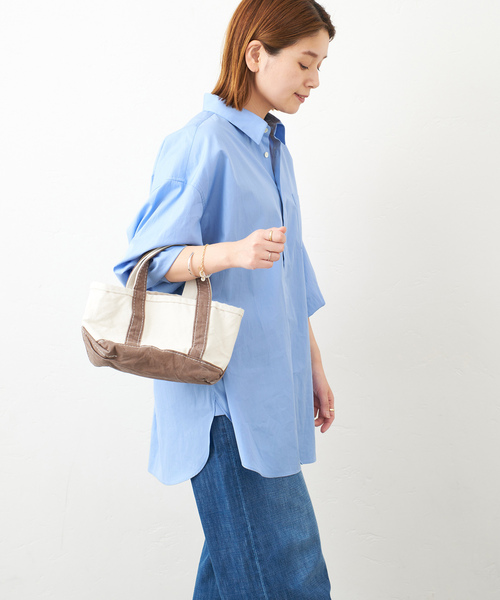 JOURNAL STANDARD(ジャーナルスタンダード)の「コットンブロードビッグシャツ(シャツ/ブラウス・レディース・ホワイト/サックスブルー/ブルー系その他・FREE)」の12枚目の写真