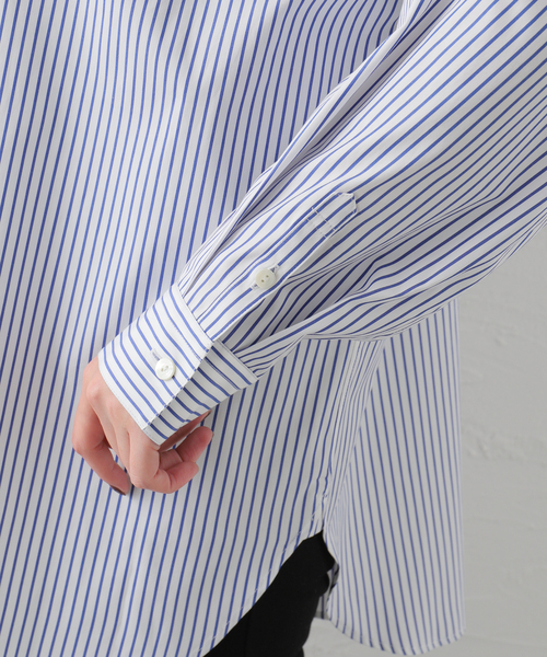 JOURNAL STANDARD(ジャーナルスタンダード)の「コットンブロードビッグシャツ(シャツ/ブラウス・レディース・ホワイト/サックスブルー/ブルー系その他・FREE)」の20枚目の写真