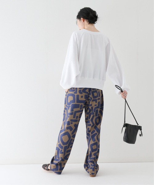 JOURNAL STANDARD relume(ジャーナルスタンダード レリューム)の「ラグランボリュームスリーブスウェット(スウェット・レディース・ネイビー/ホワイト/グレー・FREE)」の13枚目の写真