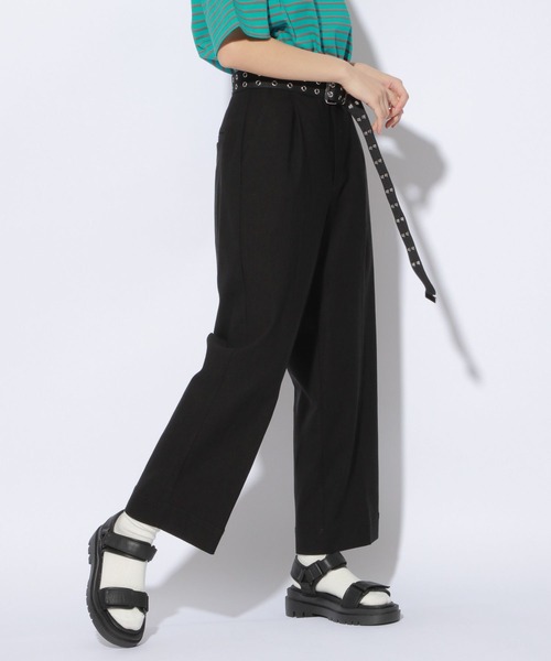 PBLIM(ページボーイリム)の「【PAGEBOYLIM】スーパーストレッチパンツ(その他パンツ・レディース・ブラック/ベージュ・MEDIUM/LARGE)」の2枚目の写真