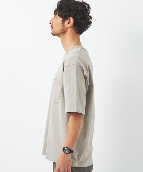 green label relaxing（グリーンレーベルリラクシング）の「オーガニックヘビーウェイト クルーネック クルーネック Tシャツ OVLG（Tシャツ/カットソー・メンズ・ライトグレー/ブラック/オリーブ/ロイヤルブルー/オフホワイト・S/M/L/XL/XXL）」の17枚目の写真