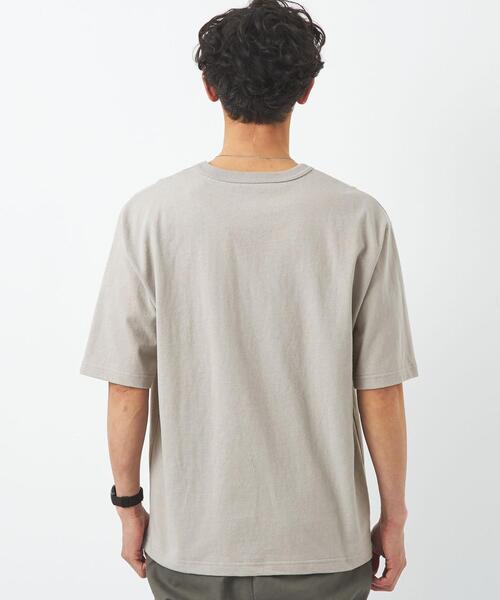 green label relaxing（グリーンレーベルリラクシング）の「オーガニックヘビーウェイト クルーネック クルーネック Tシャツ OVLG（Tシャツ/カットソー・メンズ・ライトグレー/ブラック/オリーブ/ロイヤルブルー/オフホワイト・S/M/L/XL/XXL）」の14枚目の写真